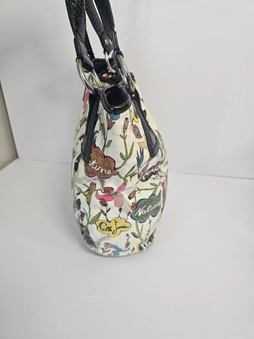 The Sak Bag Shoulder Peace Floral Canvas Boho Casual